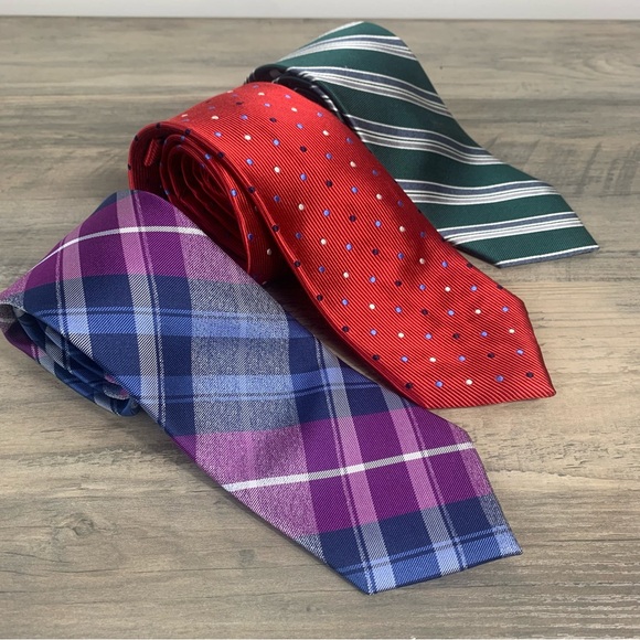 Jos A. Bank 100% Silk Traveler Stain Resistant Collection Bundle of ties - Picture 1 of 16